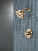 Delta Nicoli Monitor 14 Series H2Okinetic Shower Trim in Champagne Bronze - 142749-CZ