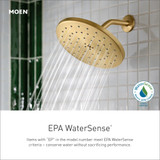 Moen Greenfield M CORE 3 Series Eco Performance Shower Trim Set with Wide Showerhead Shower Handle and Tub Spout in Brushed Gold - UT33323EPBG