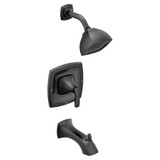 Moen Voss Posi Temp Pressure Balancing Tub and Shower Trim Kit in Matte Black - T2693BL