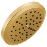 Moen One Function 6 3/4 Inch Wide Diameter Rain Showerhead with Immersion Rainshower Technology in Brushed Gold - S178BG