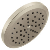 Moen One Function 6 3/4 Inch Wide Diameter Rain Showerhead with Immersion Rainshower Technology in Brushed Nickel - S178BN