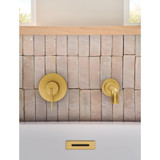 Moen Cia Single Handle Wall Mount Tub Filler High Flow Tub Faucet with 10" Spout Reach in Matte Black - WT6221BL