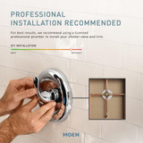 Moen Greenfield Bathroom M CORE 3 Series Shower Trim Set with Wide Showerhead Shower Handle and Tub Spout in Chrome - UT33323