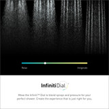 Moen Verso Eco Performance Infiniti Dial Square Rain Shower Head with Detachable Hand Shower Combo 7 Inch Spray Head in Brushed Nickel - 220C5EPBN