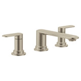 Moen Greenfield Two Handle Roman Tub Faucet Contemporary Deck Mounted Bathtub Filler in Brushed Nickel - T6503BN