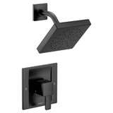 Moen Degree Posi Temp Modern Shower Only Trim Kit in Matte Black - TS2712BL