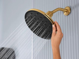 Moen Verso Adjustable 9" Diameter Spray Head Rainshower in Brushed Gold - 220R3BG