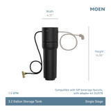 Moen Single Stage Under Sink Advanced Water Filtration System in Chrome - F9800