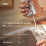 Moen Single Stage Under Sink Advanced Water Filtration System in Chrome - F9800