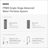 Moen Single Stage Under Sink Advanced Water Filtration System in Chrome - F9800