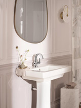 Moen Doux Motionsense Wave Touchless Single Handle Bathroom Sink Faucet in Chrome - S6910EW