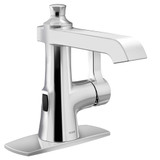 Moen Flara Motionsense Wave Touchless Single Handle Bathroom Sink Faucet in Chrome - S6981EW