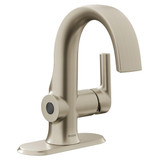 Moen Doux Motionsense Wave Touchless Single Handle Bathroom Sink Faucet in Brushed Nickel - S6910EWBN