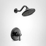 Moen Belfield M CORE 3 Series 1 Handle Shower Trim Kit with Eco Performance Showerhead in Matte Black - UT3312EPBL