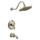 Moen Weymouth M CORE 3 Series 1 Handle Eco Performance Tub and Shower Trim Kit Polished in Polished Nickel - UTS33103EPNL