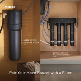 Moen Sinema Spot Resist Stainless 3 in 1 Water Filtration One Handle Pulldown Kitchen Faucet Water Filter for Sink Faucet Sold Separately in Spot Resist Stainless - FS7235SRS