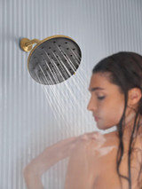Moen Verso Adjustable 9" Diameter Eco Performance 1.75gpm Spray Head Rainshower in Brushed Gold - 220R3EPBG