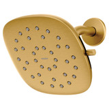 Moen Verso Infiniti Dial Square Rain Shower Head 7 Inch Diameter Spray Head in Brushed Gold - 220R5BG