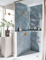 Moen Voss Posi Temp Posi Temp Pressure Balancing Shower Trim Featuring Showerhead and Shower Lever Handle in Gold - T2692BG