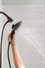 Moen Engage Magnetix Six Function 5.5 Inch Wide Handheld Shower Head with Magnetic Docking System and Metal Hose in Oil Rubbed Bronze - 3662EPORB