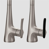 Moen Sinema Stainless Pulldown Kitchen Faucet with Power Boost and Reflex High Arc Modern Kitchen Faucet Easy Installation One Handle Accent for Customizing in Spot Resist Stainless - S7235SRS