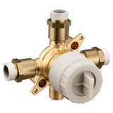 Moen M CORE 4 Port Tub and Shower Pre Fabricated Mixing Valve with CPVC Connections - U140V