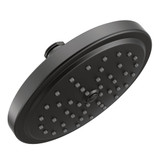Moen Single Function Shower Head with Immersion Rainshower Technology 7 Inch Diameter in Matte Black - S176BL