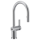 Moen Cia Motionsense Wave Sensor Touchless One Handle Pulldown Kitchen Faucet Featuring Power Clean Includes Optional Accents in Chrome - 7622EWC