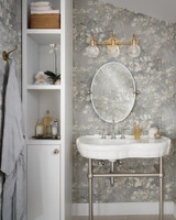 Moen Colinet Traditional Two Handle Widespread High Arc Bathroom Faucet with Lever Handles in Chrome - TS44102