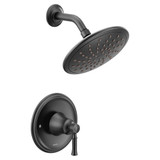 Moen Dartmoor Shower Only System with Rainshower Showerhead Without Valve in Matte Black - T2282EPBL