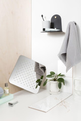 Moen Bathroom 12 Inch Wide Razor Thin Rain Shower Head in Chrome - S1004