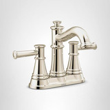 Moen Belfield Two Handle Centerset Bathroom Faucet Polished in Polished Nickel - 6401NL
