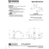 Moen Tub Faucet 1 in Brushed Nickel - T653BN
