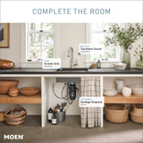 Moen Belfield Spot Resist Stainless Motionsense Wave Sensor Touchless One Handle Pulldown Kitchen Faucet Featuring Power Clean in Spot Resist Stainless - 7260EWSRS