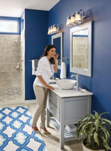 Moen Wynford One Handle High Arc Vessel Sink Bathroom Faucet 4507 in Chrome - 4507