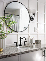 Moen Weymouth Two Handle Lever Handle Bathroom Faucet Trim Kit in Matte Black - TS42108BL