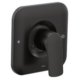 Moen Rizon Posi Temp Pressure Balancing Modern Shower Trim Kit in Matte Black - T2811BL