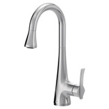 Moen Sinema One Handle High Arc Pulldown Bar Faucet featuring Power Clean and Reflex in Chrome - S6235