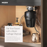 Moen Method One Handle Pullout Modern Kitchen Faucet with Power Clean in Chrome - 7585C