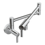 Moen Modern Wall Mount Swing Arm Folding Pot Filler Kitchen Faucet in Chrome - S665