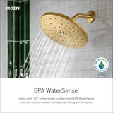 Moen Isabel 8" Eco Performance Two Function Showerhead with Immersion Technology in Brushed Gold - S1311EPBG