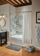 Moen Eva 3 Light Dual Mount Bath Bathroom Vanity Fixture with Frosted Glass in Chrome - YB2863CH