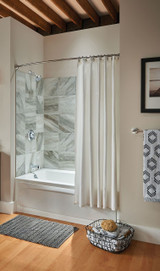 Moen Eva 3 Light Dual Mount Bath Bathroom Vanity Fixture with Frosted Glass in Chrome - YB2863CH