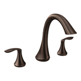 Moen Oil Rubbed Transitional Two Handle Deck Mount Roman Tub Faucet Trim Kit in Oil Rubbed Bronze - T943ORB