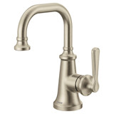 Moen Colinet One Handle Single Hole Traditional Bathroom Sink Faucet in Brushed Nickel - S44101BN