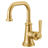 Moen Colinet One Handle Single Hole Traditional Bathroom Sink Faucet in Brushed Gold - S44101BG