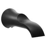 Moen Doux 1/2 Inch Slip Fit Connection Non Diverting Tub Spout in Matte Black - S3836BL