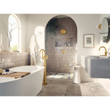 Moen Cia 615 One Handle Freestanding Floor Mount Tub Filler with Handshower in Chrome - 615