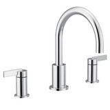 Moen Cia 2 Handle High Arc Deck Mount Roman Tub Faucet Trim Kit in Chrome - T6223