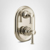 Moen Belfield M CORE 3 Series 2 Handle Shower Trim with Integrated Transfer Valve Polished in Polished Nickel - UT3322NL